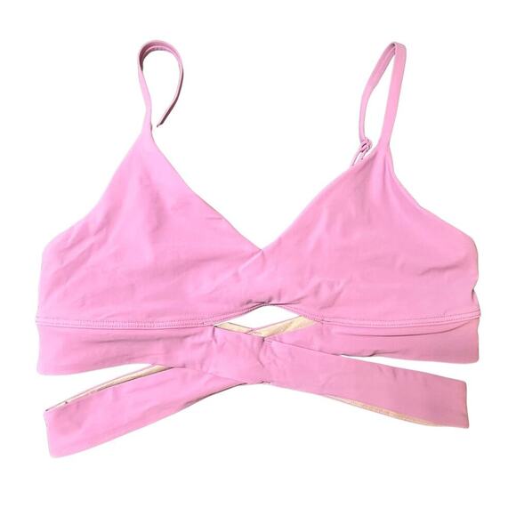 Lululemon Crossover Strappy Longline Sports Bra Jubilee (Lavender) Size 8 π«πͺ - Picture 1 of 4